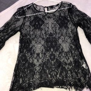 Black lace top